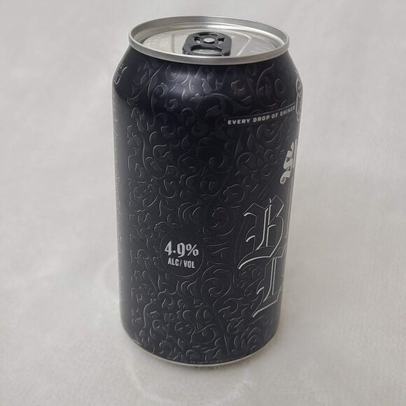 Shiner Black Lager Empty Beer Can Bottom Opened Spoetzl Brewery Texas - Picture 4 of 9